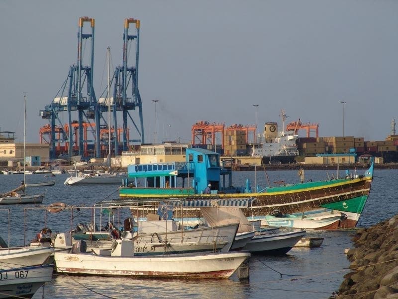 The Djibouti waterfront near the hotel peninsula