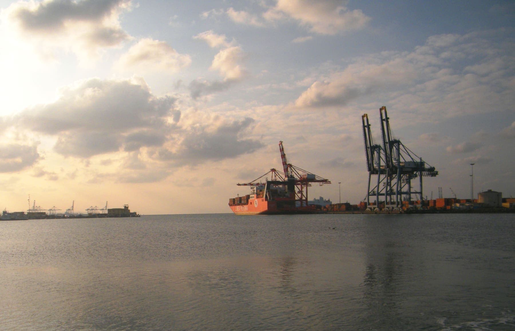 Container terminal cranes at the Port of Djibouti